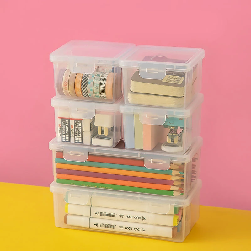 铅笔收纳盒透明收纳大容量笔袋文具桌面整理马克笔开学必备笔筒