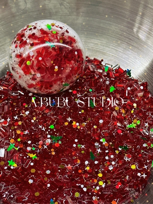 永夜星雪·圣诞限定款手作球5cm积木冰条冰沙小冰块肌无力肌中力