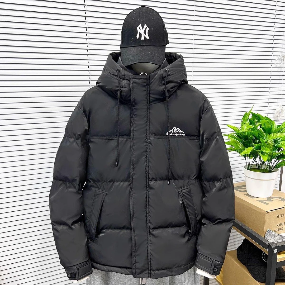 IMPISH LEE2023冬季新款男士潮牌连帽羽绒服青年保暖潮流休闲外套