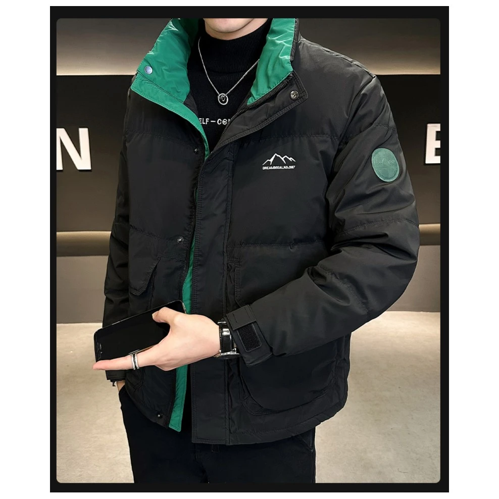 IMPISH LEE新款冬季羽绒服男潮流宽松立领中青年加厚保暖休闲百搭