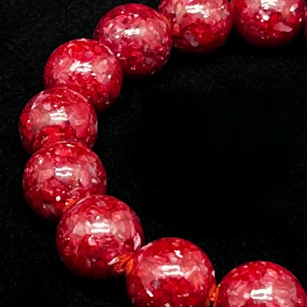 天然辰砂老料三号井10mm【高透晶体砂】深井玉化结晶体-礼盒包装