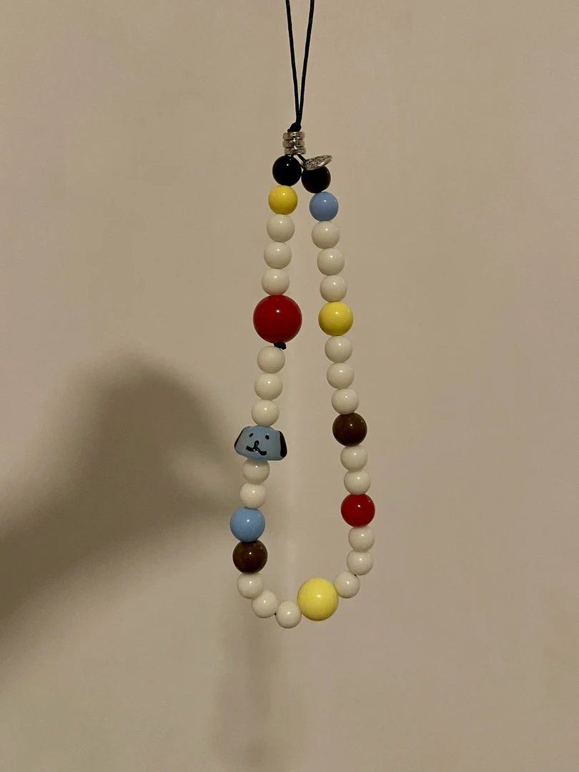 壳椰·创意手机链短款挂绳可爱小狗手工挂链ccd串珠ins挂件相机