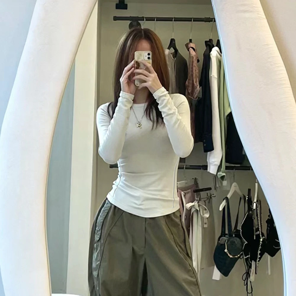 白蛋白 天生小蛮腰夜光条运动长袖 2793