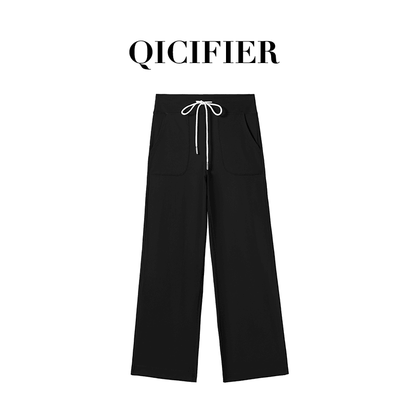 QICIFIER千彩全色女士时尚显瘦运动休闲直筒裤 2857