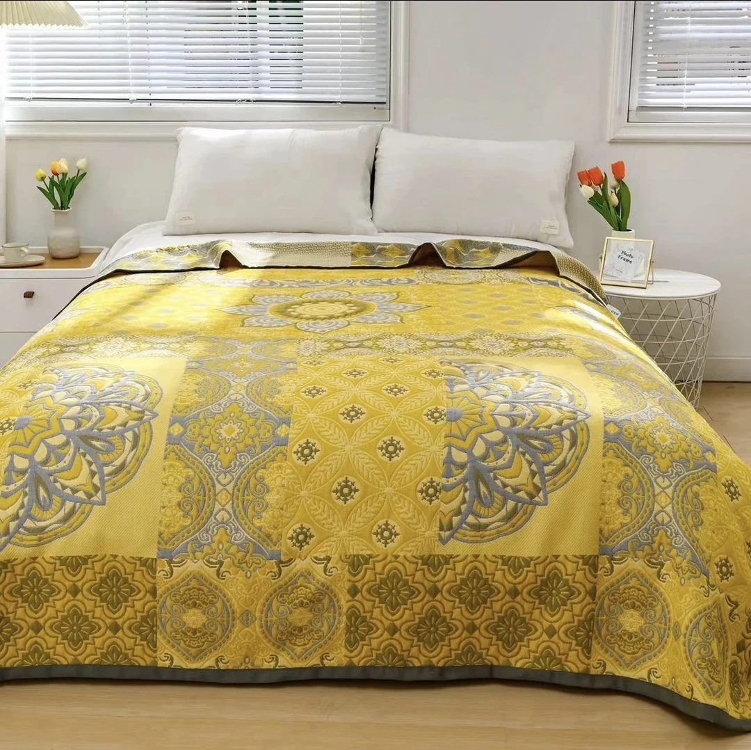 【橙色洛克】小绵泡天丝盖毯200cm*230cm（正负5厘米误差）盖毯