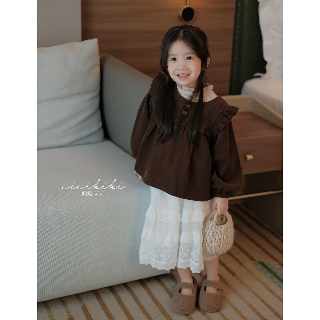 【珍妮曲奇】儿童童装秋冬时尚百搭洋气长袖上衣熙熙可可SY2479