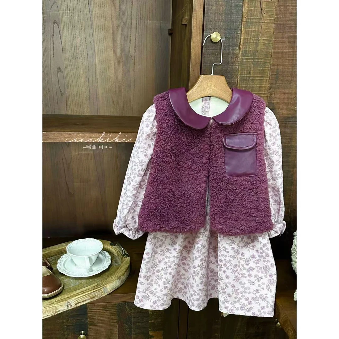 现货【普罗旺斯马甲】女童童装百搭优雅儿童马甲熙熙可可MJ62110