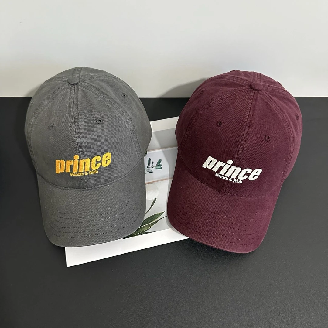 prince新款小众韩版高品质棒球帽ins风百搭男女软顶鸭舌帽