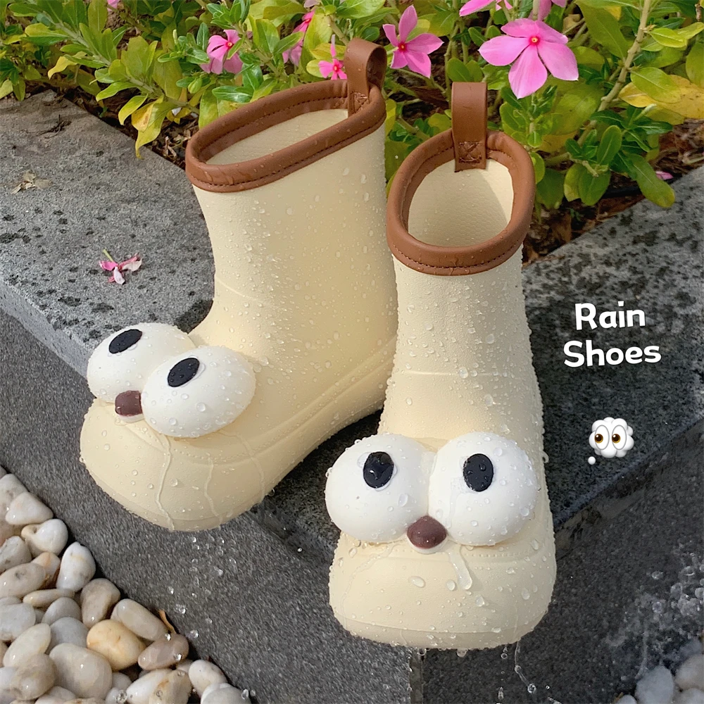 细细条 四季通用防水防滑亲子雨鞋下雨天外穿防滑中筒雨靴女士ins