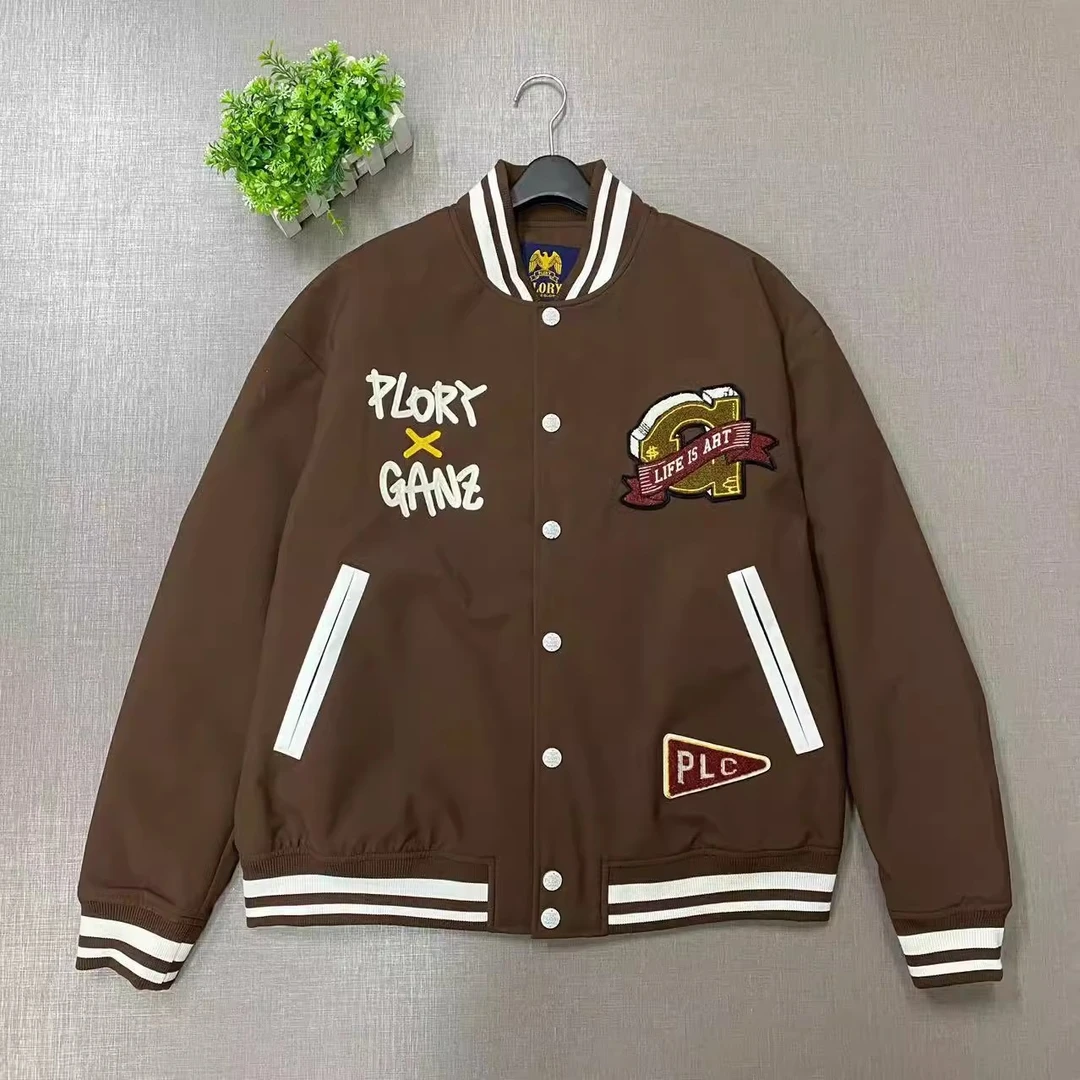 大老鹰PLORY POJPD6C02G秋冬立领撞色棉服棒球服外套男