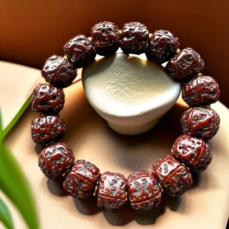 菩提金刚手串 色泽红润 包浆醇厚 纯手工盘玩