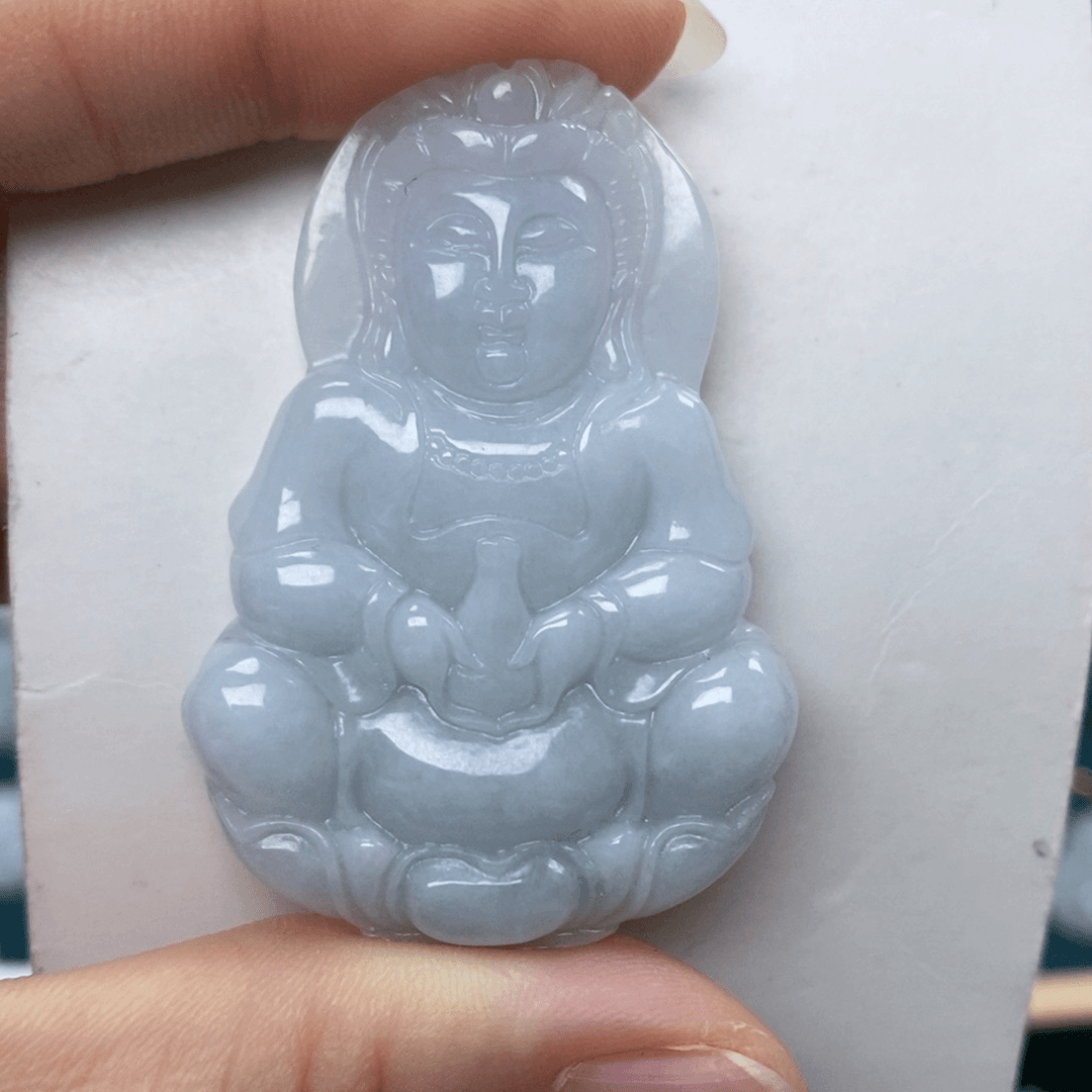 翡翠颈饰未镶嵌观音