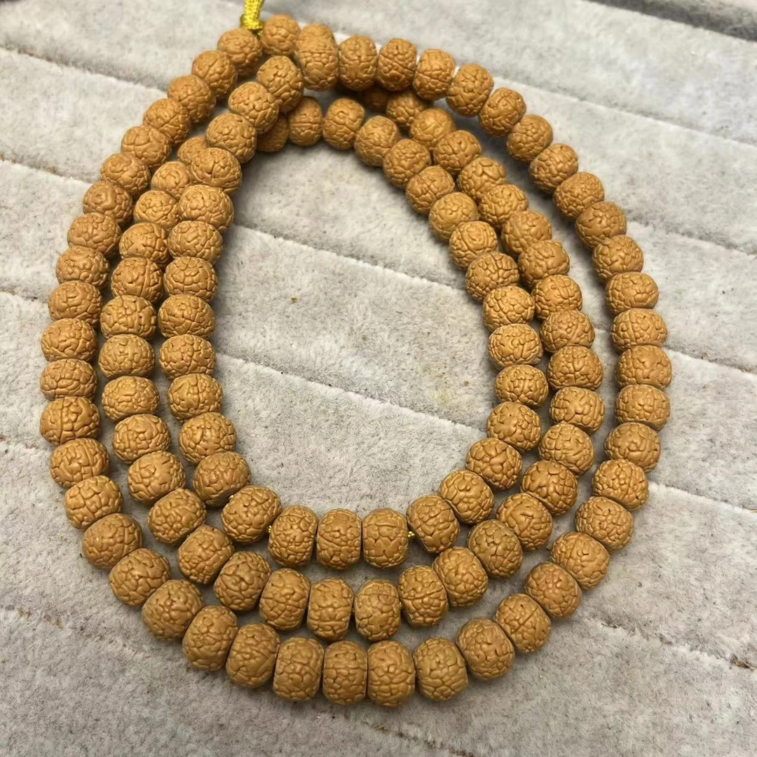 龙切龙鳞小金刚9mm金刚菩提手串印尼小金刚108龙鳞纹爆肉矮桩