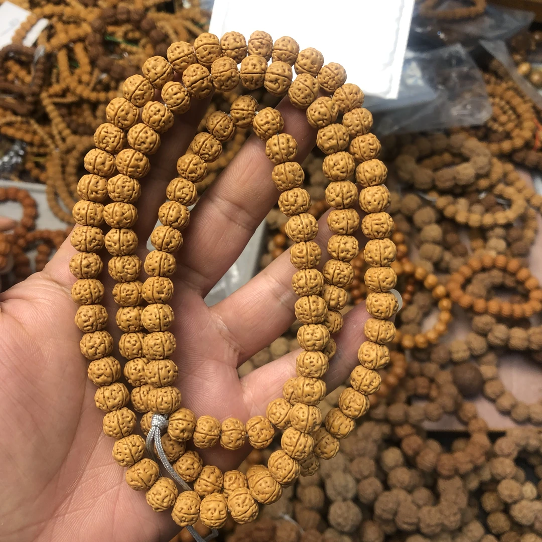 矮桩盘龙小金刚108*8mm金刚菩提手串爆肉盘龙纹小金刚菩提子