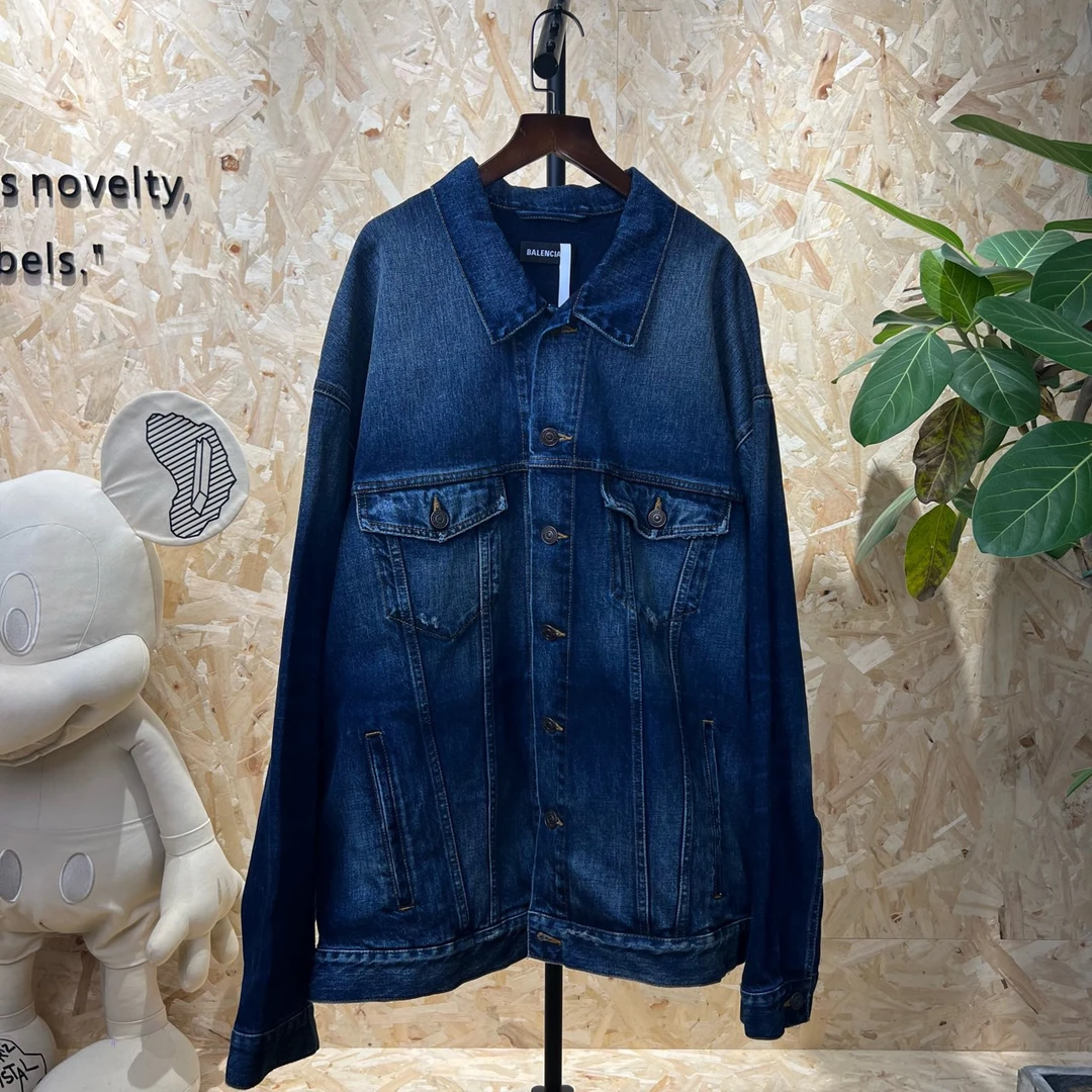 巴黎世家 Balenciaga fbi水洗牛仔外套 2码 99新 ys000131