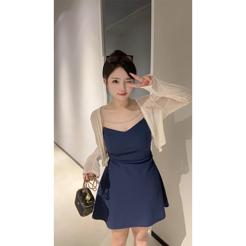 微胖夏季女神穿搭气质收腰显瘦女连衣裙