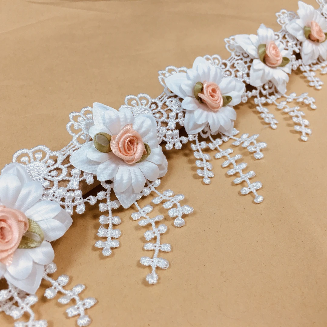 水溶花边吊坠手工品蕾丝窗帘辅料现代简洁腰带头纱饰品香草系列