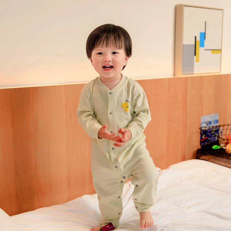 婴格朗迪 新生儿纯棉家居打底内衣春秋男女宝宝哈衣YG662083