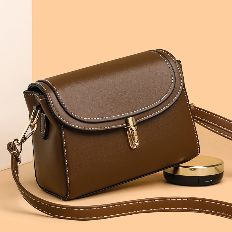 包包女款爆款2025新款真皮质感百搭女士斜跨包单肩包手机包小挎包