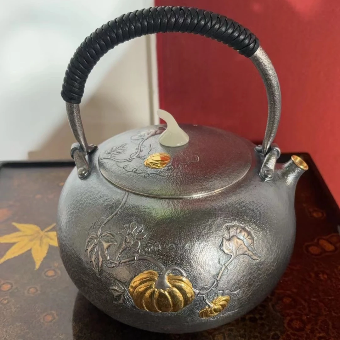 蜂鸟工坊手工艺品南瓜提梁熏烧水壶FNN2348
