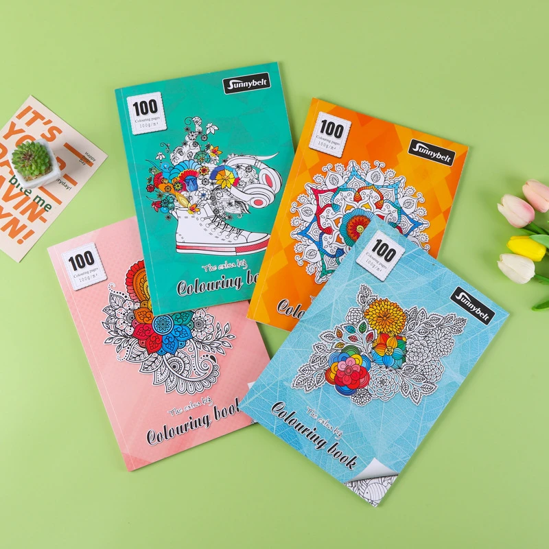 红心文具I儿童启蒙涂鸦绘画本填色本加厚涂色本小学生便携