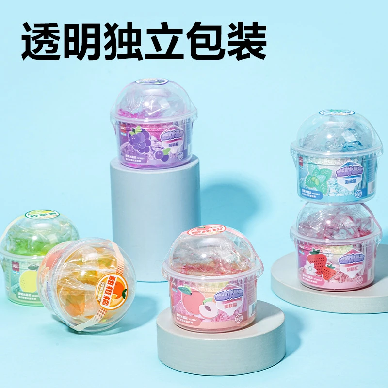 新疆包邮透明水晶儿童手工DIY果冻泥彩色起泡胶粘土YC203