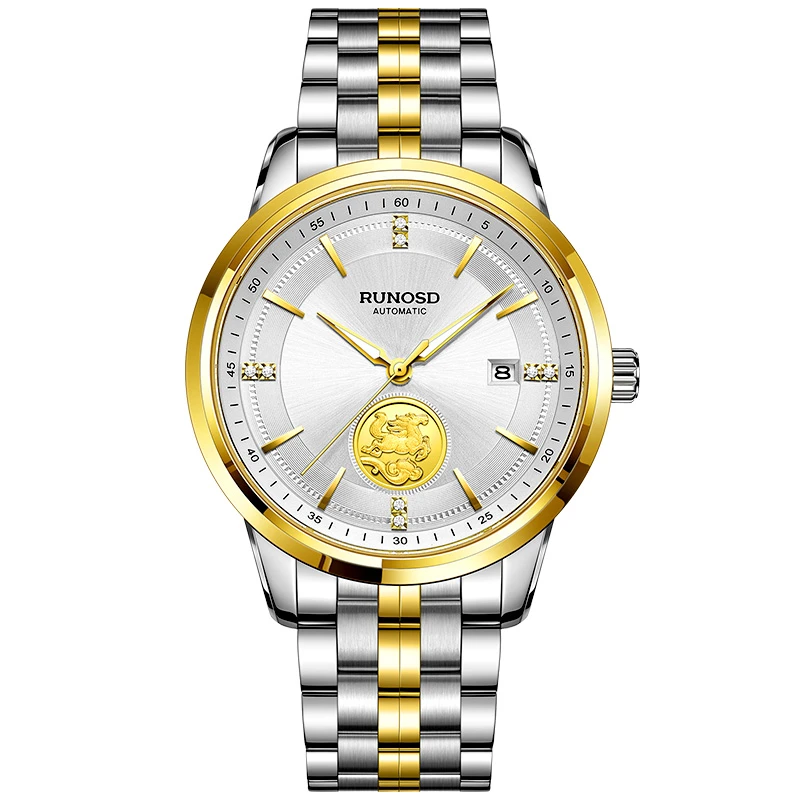 RUNOSD R/斯诺威登8350手表男钢带全自动机械表手表