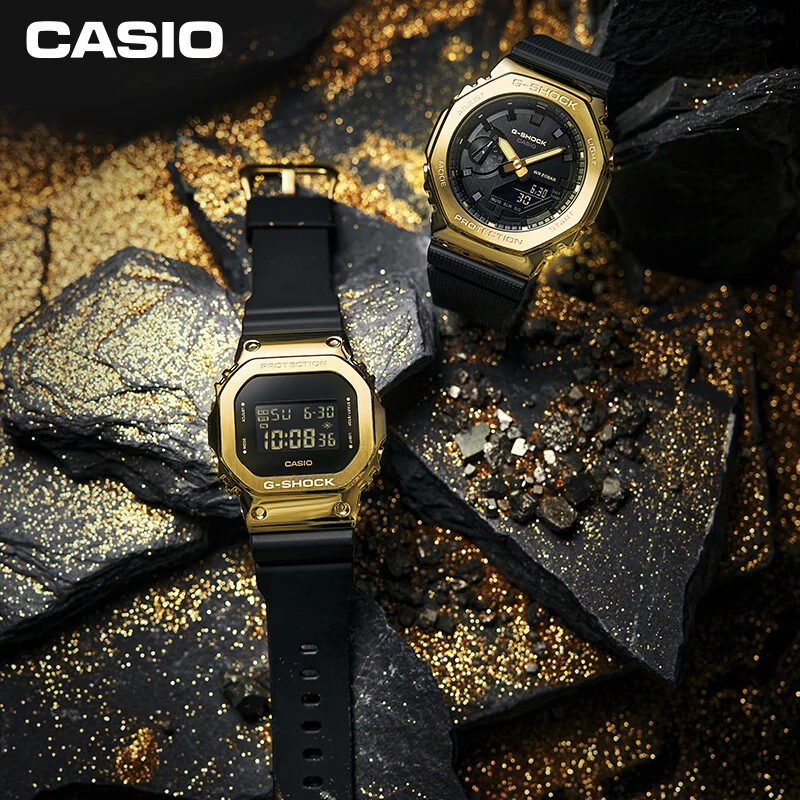 Casio/卡西欧G-SHOCK黄金时代黑金系列潮流运动防水礼物高能感