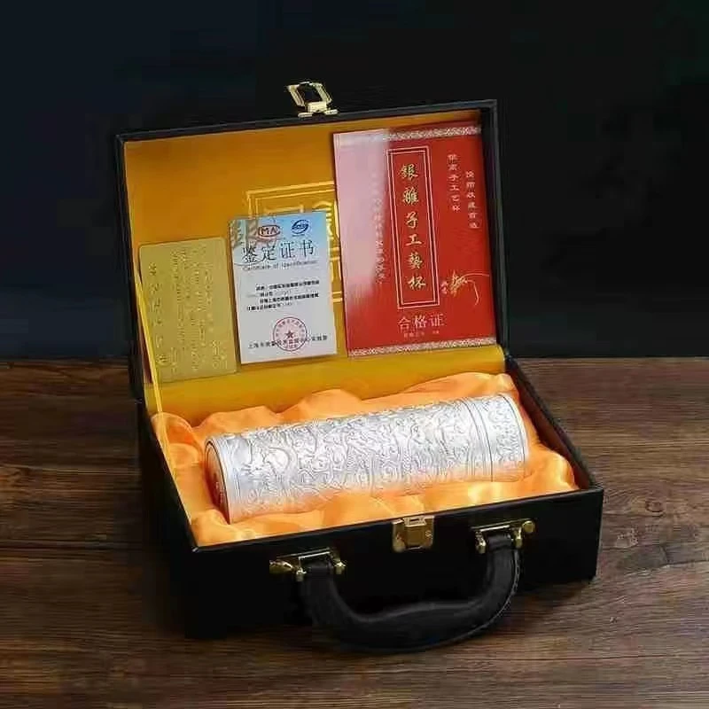 高端九龙银离子水杯过滤保温杯高档适合商务送礼定制刻字礼品杯