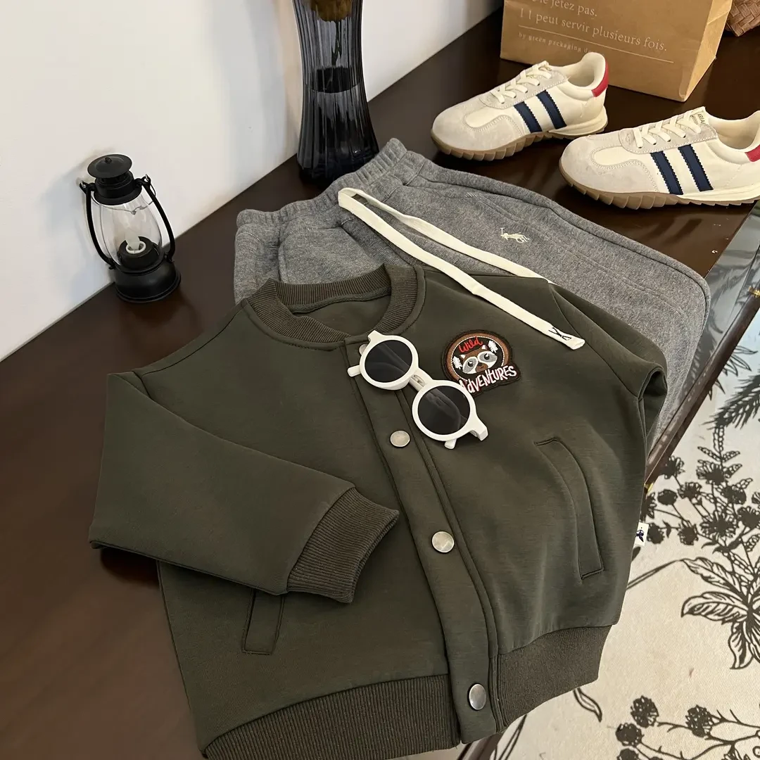 【小浣熊棒球外套】秋季萌娃省心穿搭棒球服夹克撞色拼接经典款