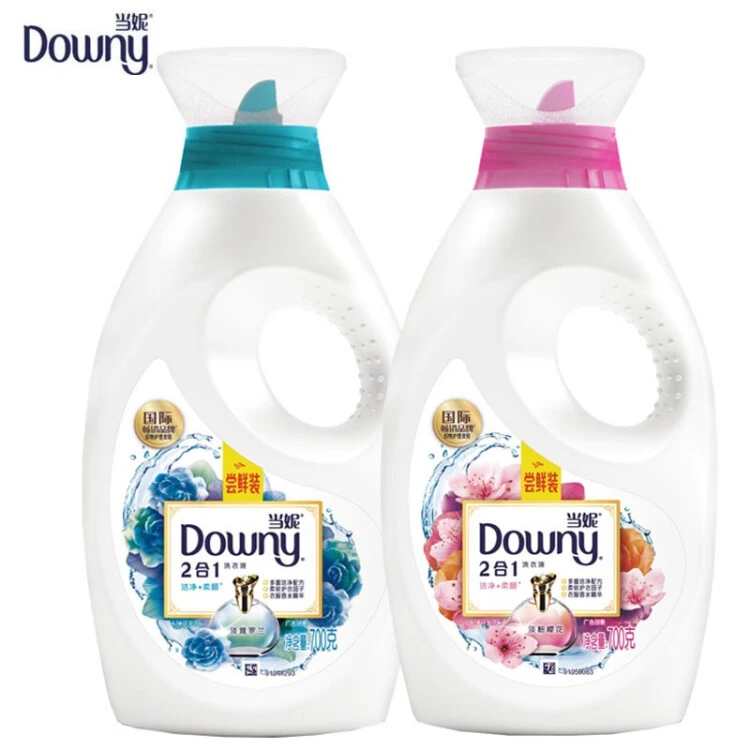 Downy当妮洗衣液2合1瓶装700g衣物柔顺洁净衣服香水持久留香护衣