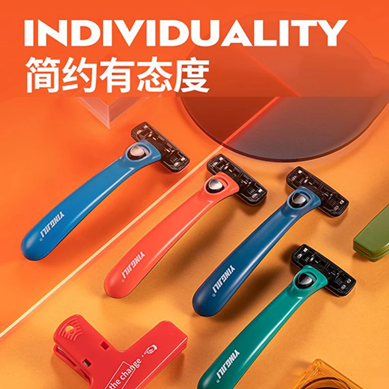 英吉利小C手动男剃须刮胡刀架剃须刀头刮胡泡沫非电动刮胡刀手动