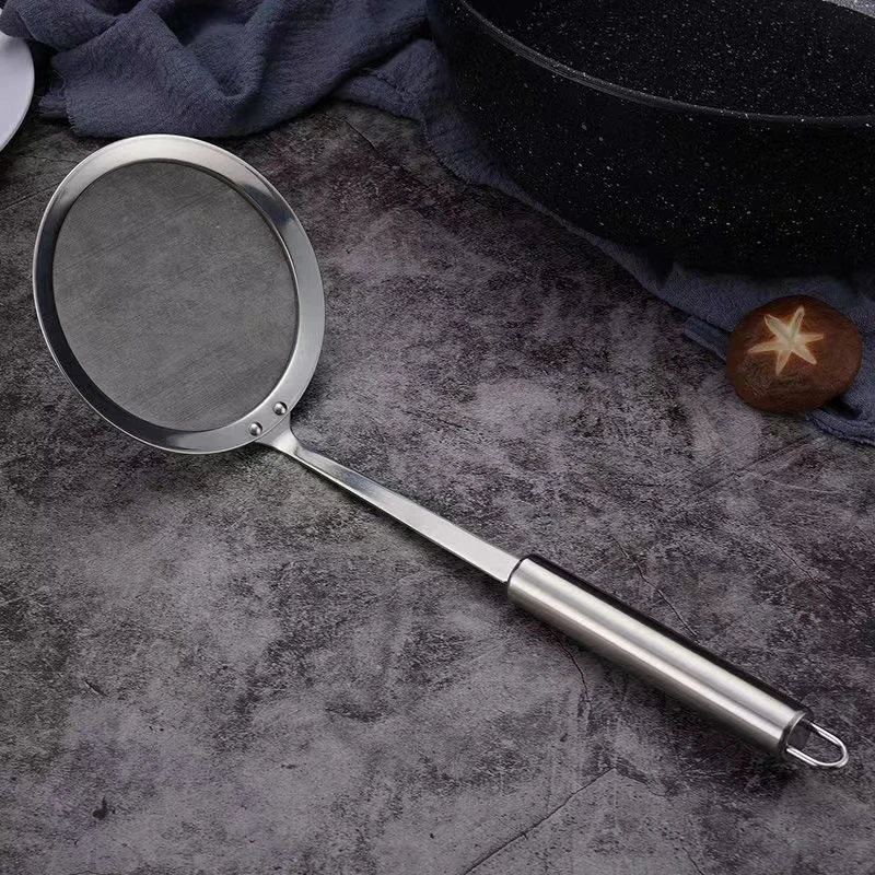 【好物推荐】不锈钢打沫勺 家用厨房过滤网筛 油脂滤勺