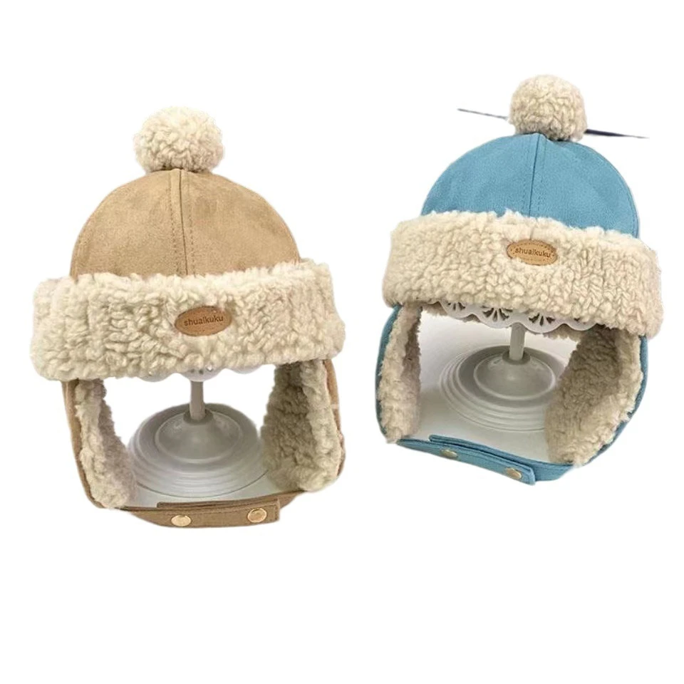 宝宝帽子秋冬季可爱超萌男女童保暖加绒护耳帽1-4岁婴幼儿雷锋帽