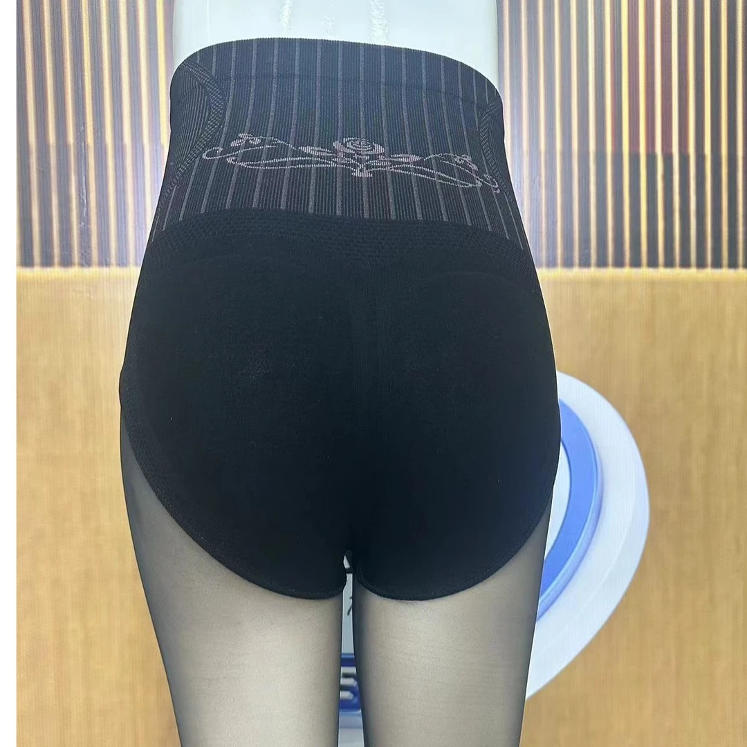 (新疆西藏包邮)时尚女秋冬新款黑色透肤袜三角档光腿神器