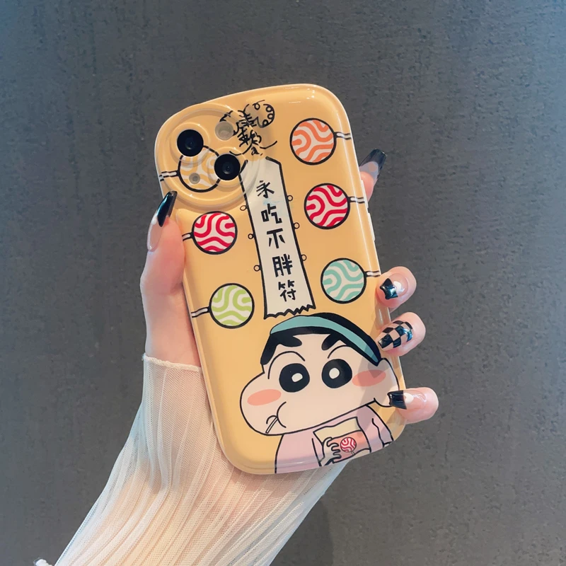 适用于苹果华为荣耀OPPOVIVO小米手机壳网红ins气垫壳潮蜡笔小新