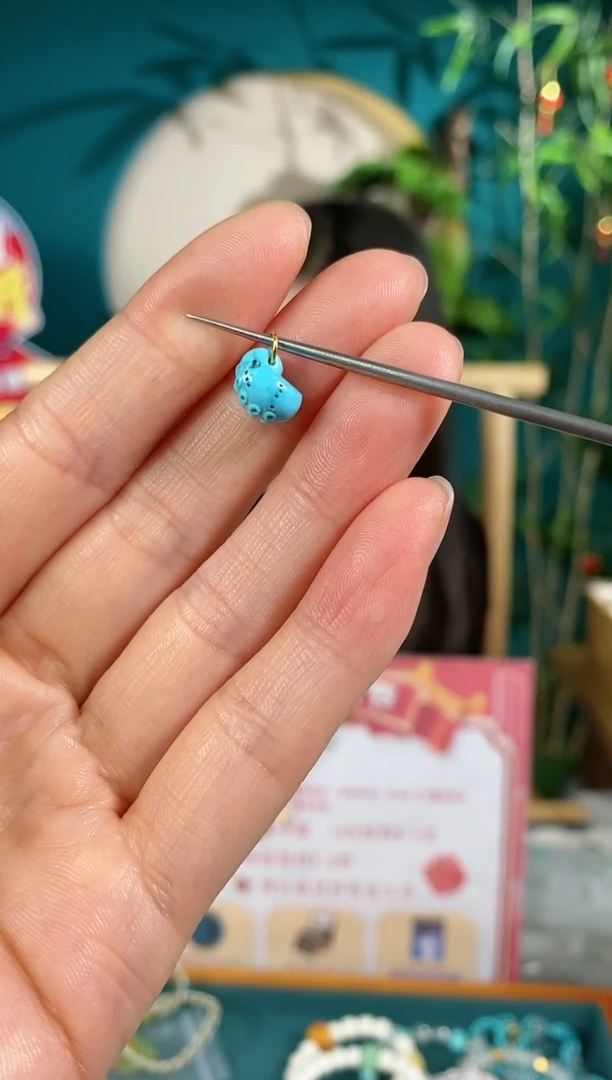 【闪购商品】绿松石珠宝奇石18K金镶嵌1