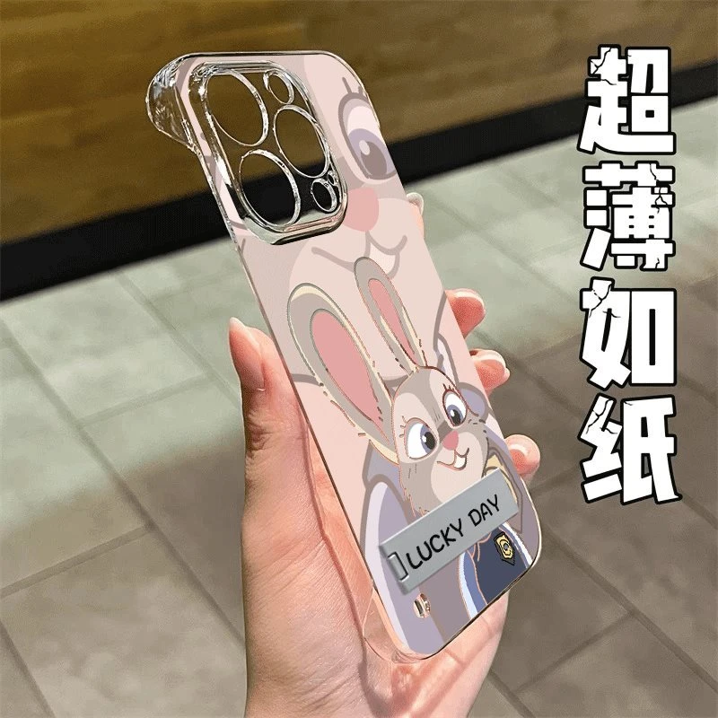 适用苹果17ProMax手机壳iPhone16透明无边框15支架14防摔保护套13