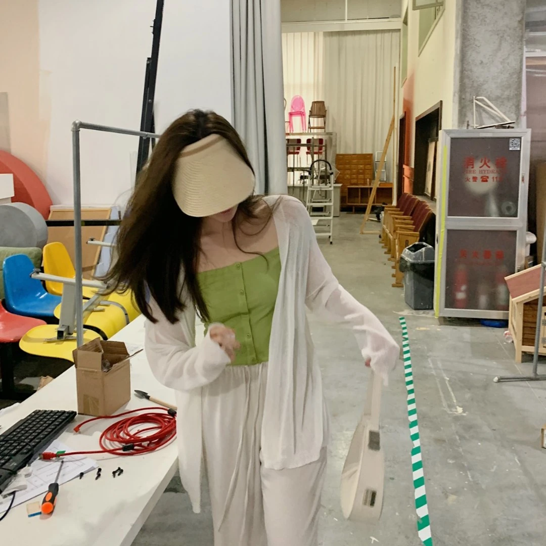 ASM ANNA◆ 仲夏小开衫～轻薄针织开衫薄款女夏季长袖防晒衫AM0378