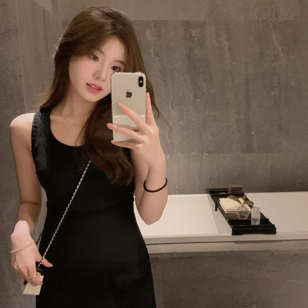 ASM ANNA◆微香莉莉安~ 简约无袖分割线设计感香风连衣裙AS3534