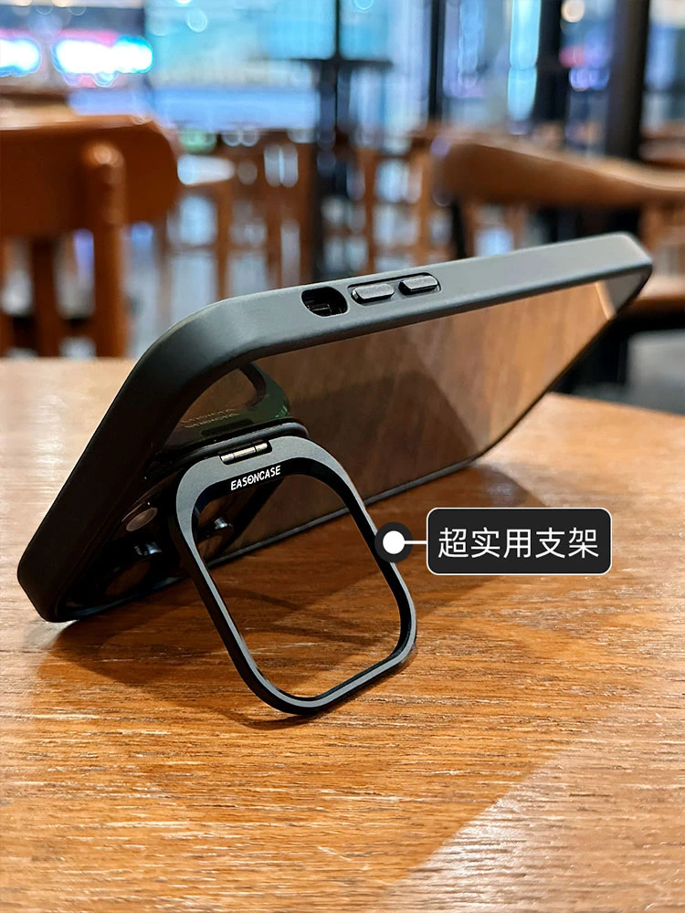 镜头膜一体支架适用苹果15pro手机壳iphone14透明保护壳13高级12