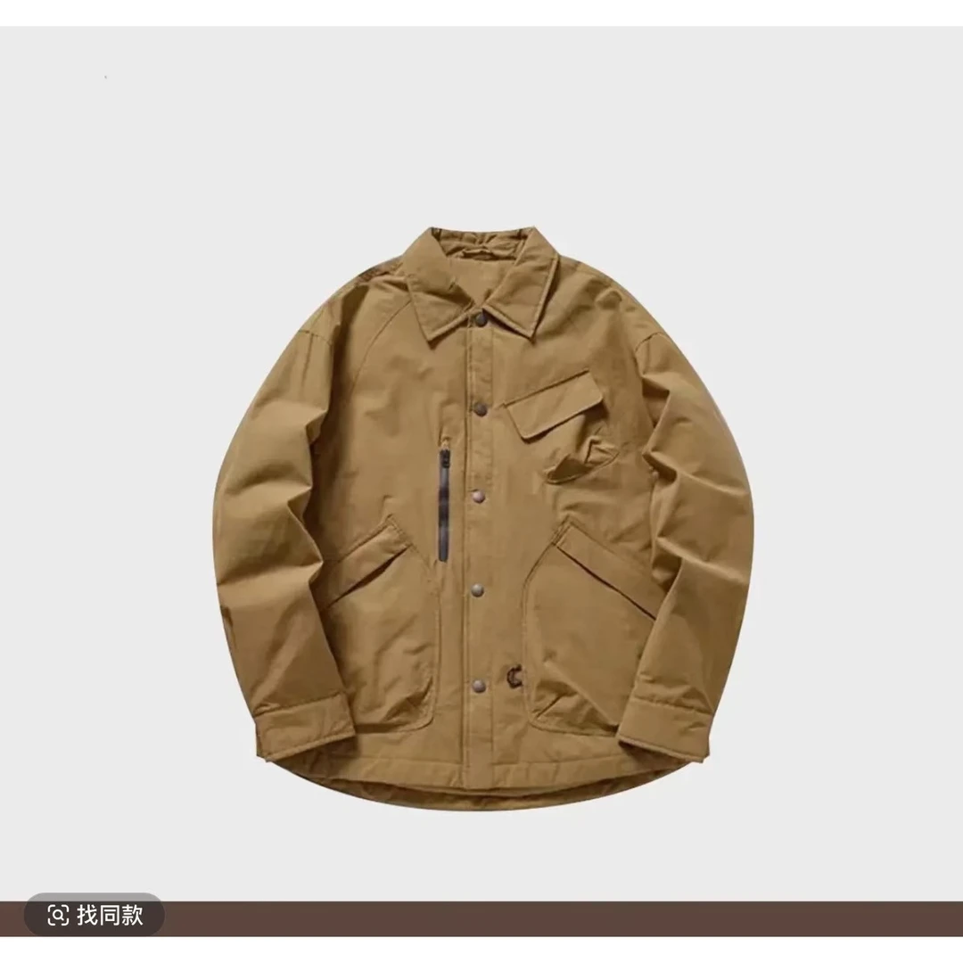 【8811】【阳阳】【VK.90白鸭绒外套】高端设计师假两件加厚外套Z-8811