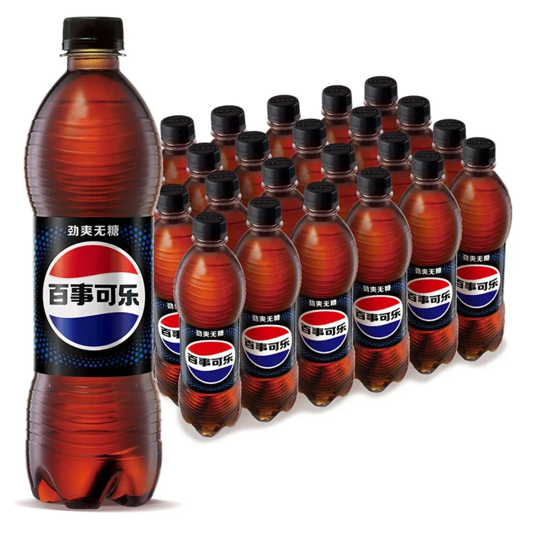 无糖百事可乐碳酸饮料500ml*4/8/12瓶新日期