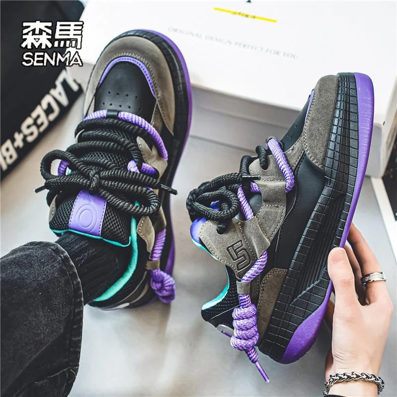 森马鞋子男潮鞋秋冬2024新款运动休闲板鞋韩版百搭小众潮牌面包鞋