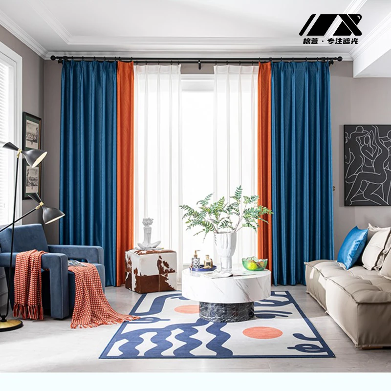棉萱雨花石高精密窗帘 颜值纹理高遮光耐磨轻奢现代简约高端定制