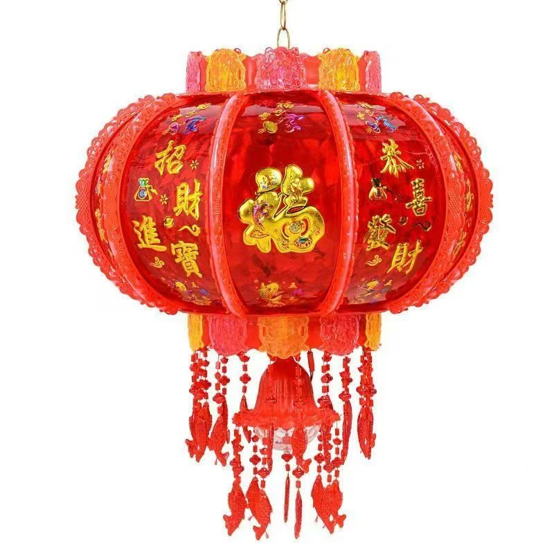 鎏金七彩旋转走马灯