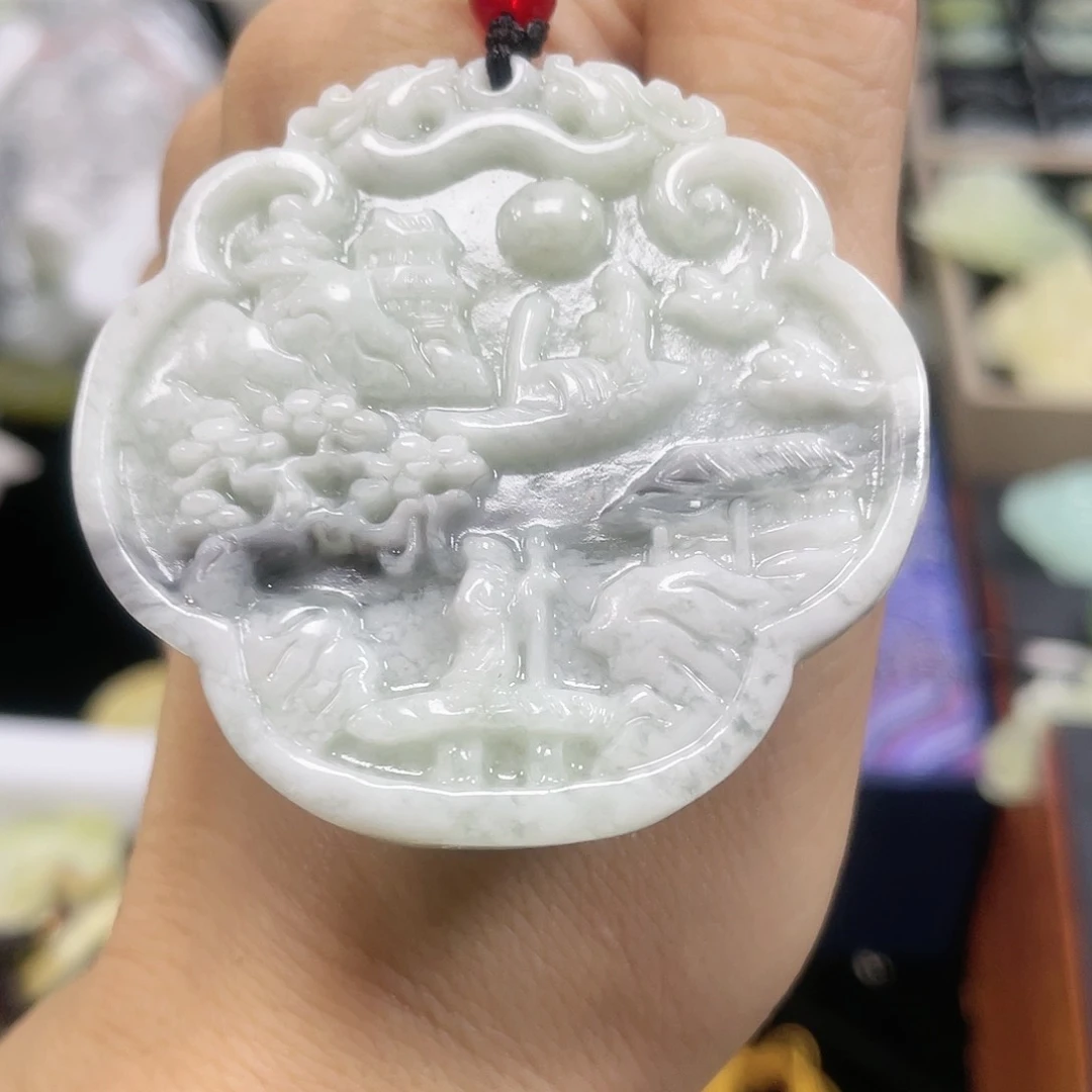 蛇纹石玉颈饰未镶嵌