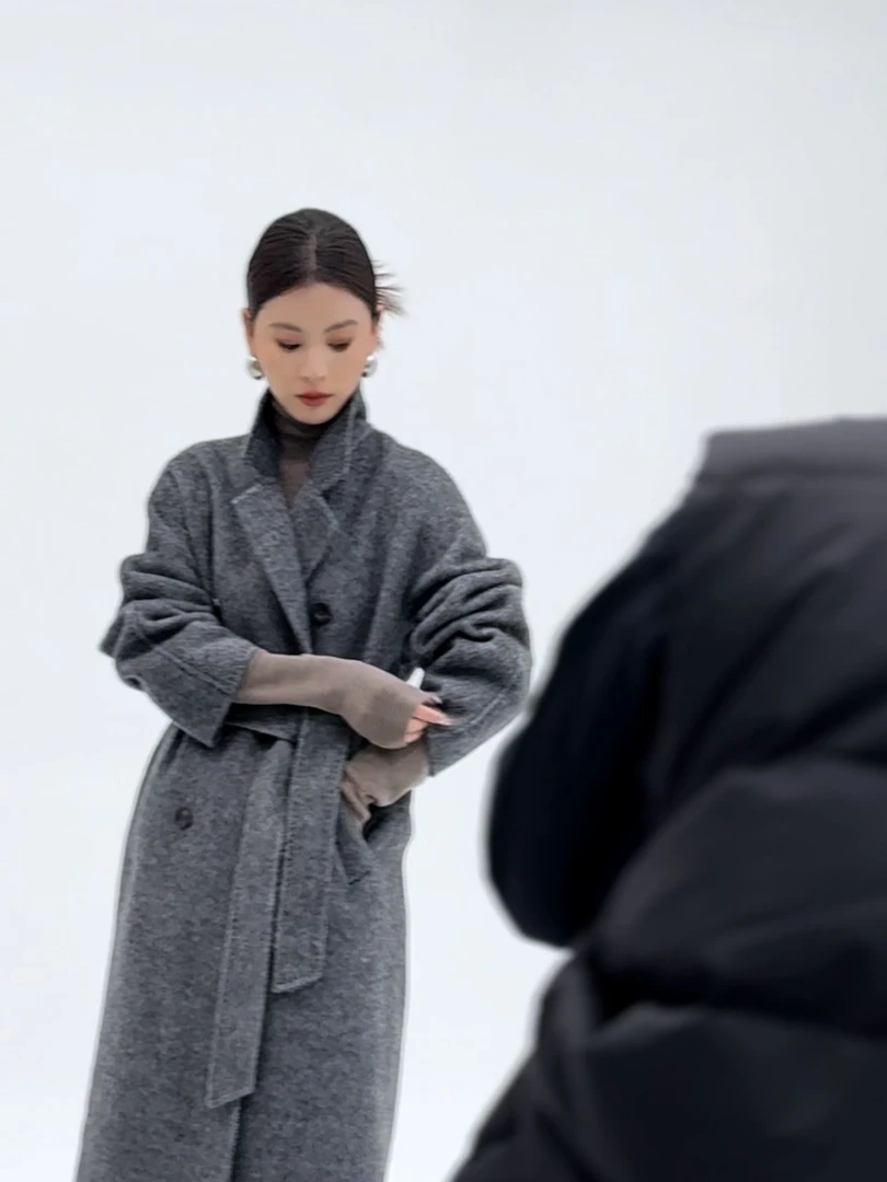 牦牛绒经典101801此生必入系加厚款高品质双面大衣羊毛外套牛角扣