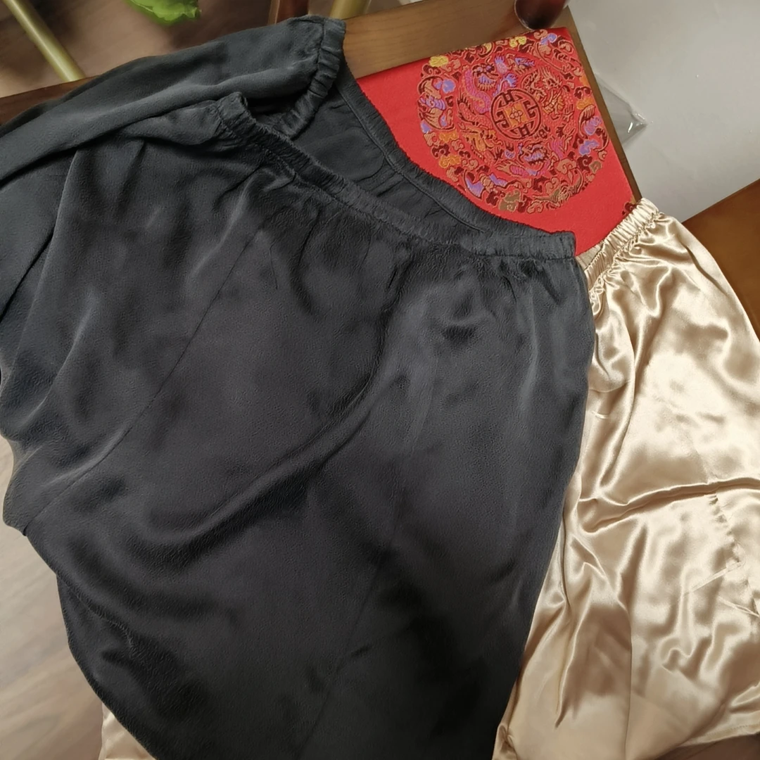 桑蚕丝简约打底裤