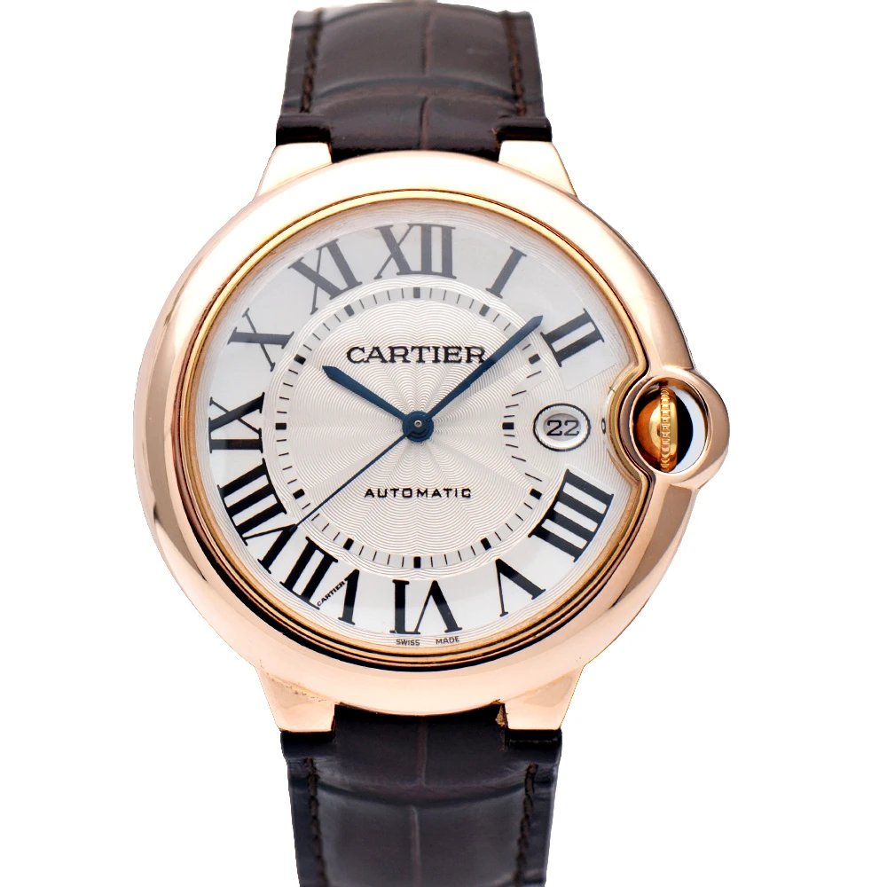99新 Cartier/卡地亚 蓝气球WGBB0017玫瑰金42mm自动机械男表